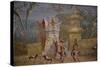 Italy, Naples National Archeological Museum, from Pompeii, Isis Temple, Portico, Decoration-Samuel Magal-Stretched Canvas