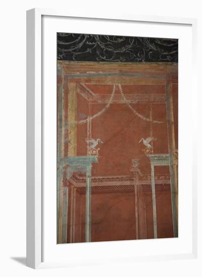 Italy, Naples National Archeological Museum, from Pompeii, Isis Temple, Portico, Decoration-Samuel Magal-Framed Photographic Print