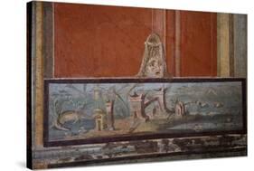 Italy, Naples National Archeological Museum, from Pompeii, Isis Temple, Third Style Decoration-Samuel Magal-Stretched Canvas