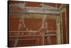 Italy, Naples National Archeological Museum, from Pompeii, Isis Temple, Third Style Decoration-Samuel Magal-Stretched Canvas