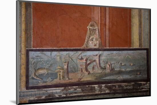 Italy, Naples National Archeological Museum, from Pompeii, Isis Temple, Third Style Decoration-Samuel Magal-Mounted Photographic Print