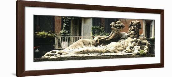 Italy, Naples, Nile God Statue-null-Framed Giclee Print