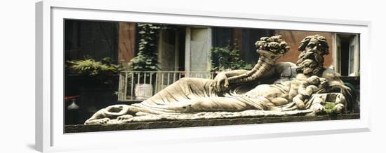 Italy, Naples, Nile God Statue-null-Framed Giclee Print