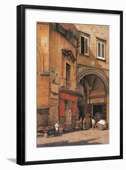 Italy, Naples, Sedile Di Porto Street-null-Framed Giclee Print