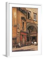 Italy, Naples, Sedile Di Porto Street-null-Framed Giclee Print