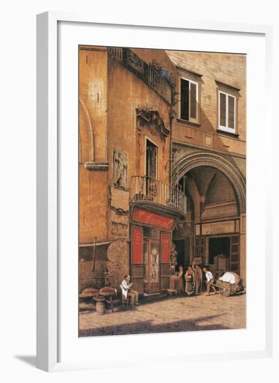 Italy, Naples, Sedile Di Porto Street-null-Framed Giclee Print