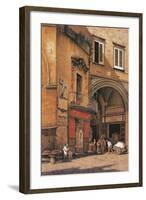 Italy, Naples, Sedile Di Porto Street-null-Framed Giclee Print