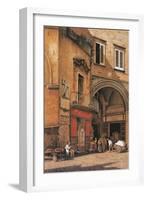 Italy, Naples, Sedile Di Porto Street-null-Framed Giclee Print