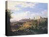 Italy, Naples, View of Villa Ruffo Homestead in Capodimonte, 1826-Salvatore Fergola-Stretched Canvas