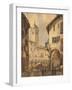 Italy, Novara, Piazza Delle Erbe (Market Square) by Steffanoni, Colored-null-Framed Giclee Print