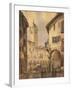 Italy, Novara, Piazza Delle Erbe (Market Square) by Steffanoni, Colored-null-Framed Giclee Print