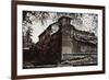 Italy, Novara, Tower and Moat of Sforzesco Castle, Postcard-null-Framed Giclee Print