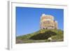 Italy, Oristano. Tourists Enjoy the View around the Torre Spagnola Di San Giovanni Di Sinis-Alida Latham-Framed Photographic Print