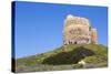 Italy, Oristano. Tourists Enjoy the View around the Torre Spagnola Di San Giovanni Di Sinis-Alida Latham-Stretched Canvas