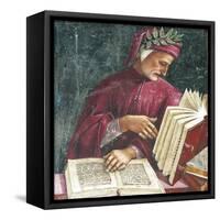 Italy, Orvieto, Cathedral, Chapel of the Madonna Di San Brizio, Portrait of Dante Alighieri-null-Framed Stretched Canvas