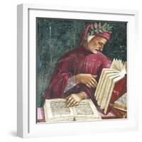 Italy, Orvieto, Cathedral, Chapel of the Madonna Di San Brizio, Portrait of Dante Alighieri-null-Framed Giclee Print