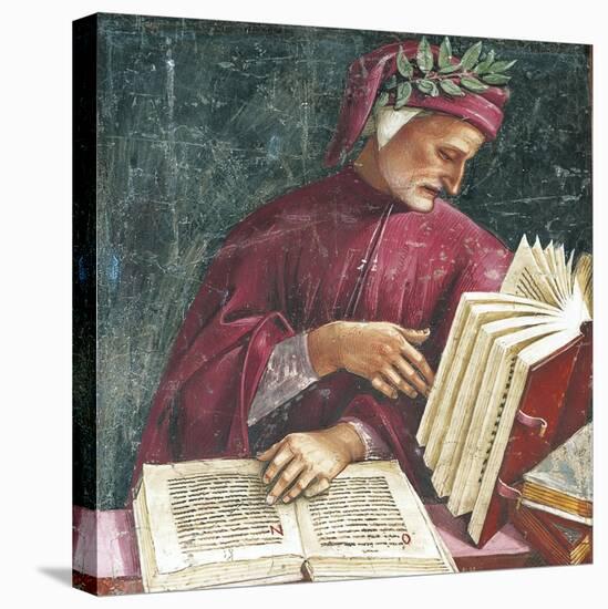 Italy, Orvieto, Cathedral, Chapel of the Madonna Di San Brizio, Portrait of Dante Alighieri-null-Stretched Canvas