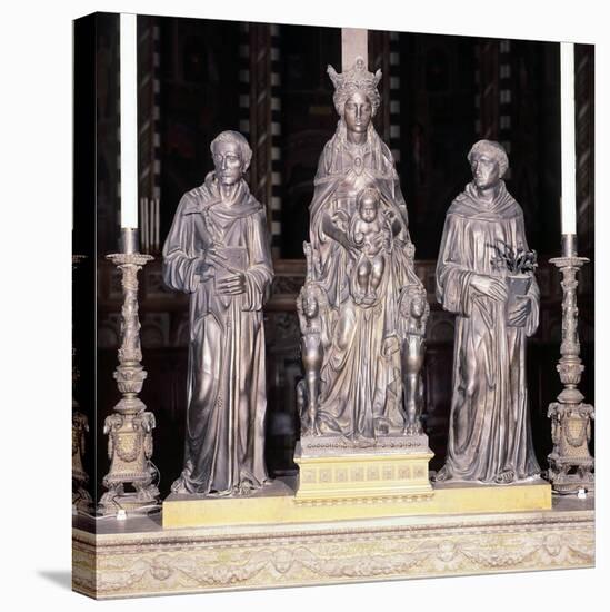 Italy, Padua, Basilica of Saint Anthony of Padua, Group of Virgin and Child with Saints-Donatello-Stretched Canvas