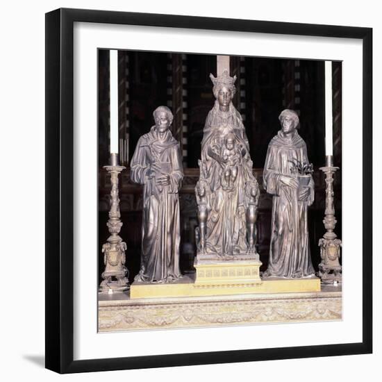 Italy, Padua, Basilica of Saint Anthony of Padua, Group of Virgin and Child with Saints-Donatello-Framed Giclee Print