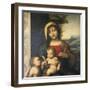 Italy, Painting of Madonna and Child with the Infant Saint John-null-Framed Giclee Print