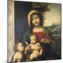 Italy, Painting of Madonna and Child with the Infant Saint John-null-Mounted Giclee Print