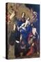 Italy, Palermo, Painting of Madonna in Glory with Angels, Saint John the Baptist and Saint Rosalia-null-Stretched Canvas