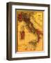 Italy - Panoramic Map-Lantern Press-Framed Art Print