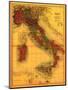 Italy - Panoramic Map-Lantern Press-Mounted Art Print