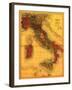 Italy - Panoramic Map-Lantern Press-Framed Art Print