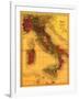 Italy - Panoramic Map-Lantern Press-Framed Art Print