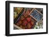 Italy, Piedmont, Alba, ripe tomatoes in an outdoor market-Alan Klehr-Framed Photographic Print