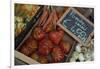 Italy, Piedmont, Alba, ripe tomatoes in an outdoor market-Alan Klehr-Framed Photographic Print