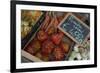 Italy, Piedmont, Alba, ripe tomatoes in an outdoor market-Alan Klehr-Framed Photographic Print