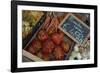 Italy, Piedmont, Alba, ripe tomatoes in an outdoor market-Alan Klehr-Framed Photographic Print