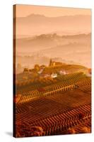 Italy, Piedmont, Cuneo District, Langhe - Autumnal Sunrise-ClickAlps-Stretched Canvas