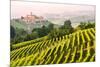 Italy, Piedmont,Cuneo district, Langhe, Castiglione Falletto, the vineyards and the castle of Casti-ClickAlps-Mounted Photographic Print