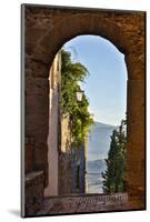 Italy, Pienza, Doorway to Tuscany-Hollice Looney-Mounted Photographic Print