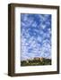 Italy, Pienza. Landscape and hilltop town.-Jaynes Gallery-Framed Photographic Print