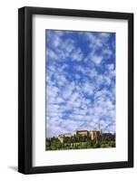 Italy, Pienza. Landscape and hilltop town.-Jaynes Gallery-Framed Photographic Print