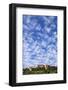 Italy, Pienza. Landscape and hilltop town.-Jaynes Gallery-Framed Photographic Print