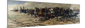 Italy, Pinerolo, Museo Storico Dell'Arma Di Cavalleria, Genoa Cavalry Charge of Custoza, 1866-null-Mounted Giclee Print