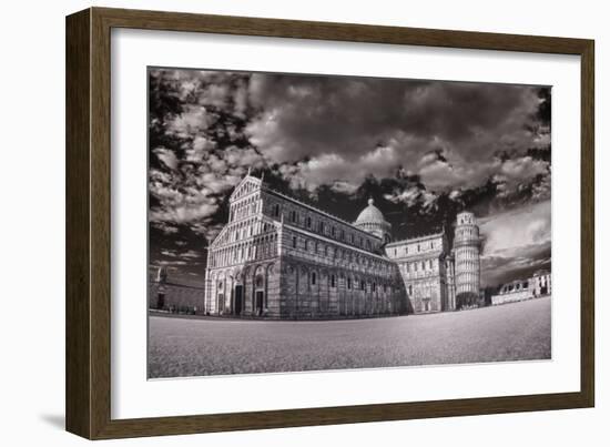 Italy, Pisa. Infrared image of the Campo dei Miracoli (field of miracles)-Terry Eggers-Framed Photographic Print