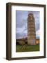 Italy, Pisa, Italy, Torre pendente di Pisa, Leaning Tower of Pisa night.-Emily Wilson-Framed Photographic Print