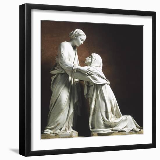 Italy, Pistoia, Church of San Giovanni Fuor Civitas, Visitation-Luca Della Robbia-Framed Giclee Print