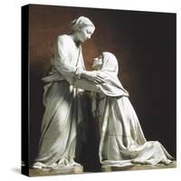 Italy, Pistoia, Church of San Giovanni Fuor Civitas, Visitation-Luca Della Robbia-Stretched Canvas