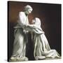 Italy, Pistoia, Church of San Giovanni Fuor Civitas, Visitation-Luca Della Robbia-Stretched Canvas