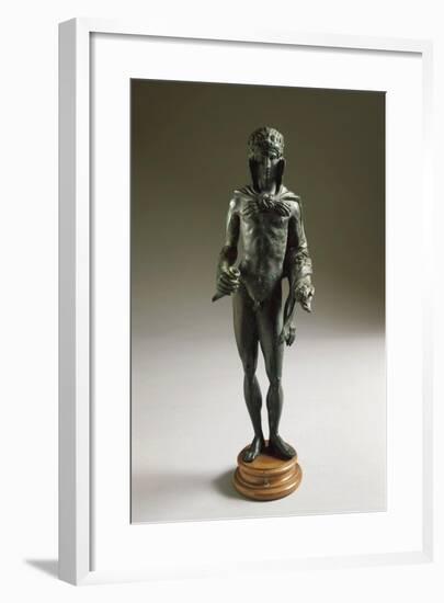 Italy, Poggio Castiglione, Massa Marittima, Bronze Statue Depicting Hercules-null-Framed Giclee Print