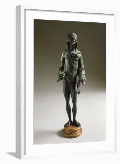 Italy, Poggio Castiglione, Massa Marittima, Bronze Statue Depicting Hercules-null-Framed Giclee Print