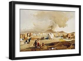 Italy, Pompeii, Forum and the Temple of Jupiter-Fausto and Felice Niccolini-Framed Giclee Print