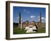 Italy, Pompeii, Temple of Apollo, Marble's Altar, Ionic Column and Two Fluted Corinthian Columns-null-Framed Giclee Print